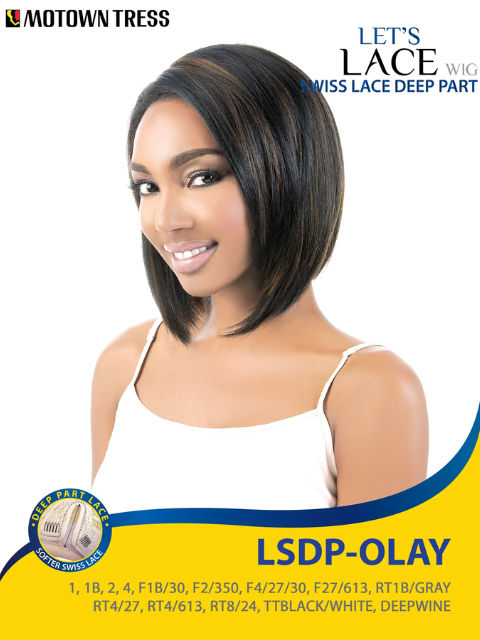 Motown Tress Let's Deep Part Swiss Front Lace Wig - LSDP-OLAY