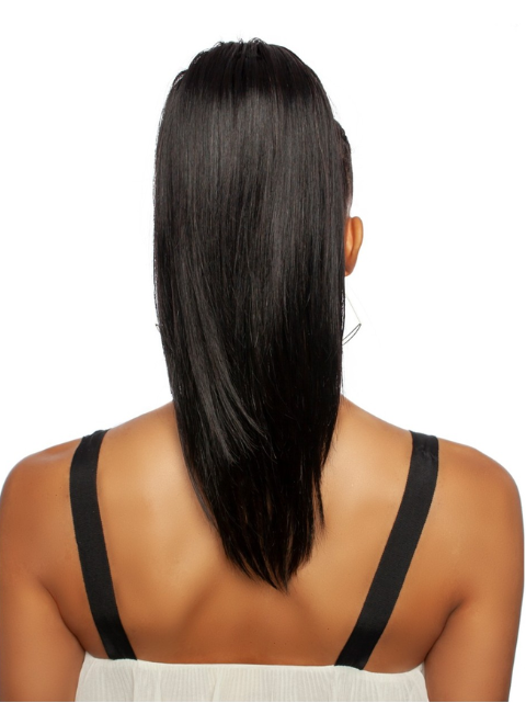 Mane Concept Pristine 100% Human Hair Ponytail Extension - STRAIGHT DRAWSTRING PONYTAIL 16" PRPE01
