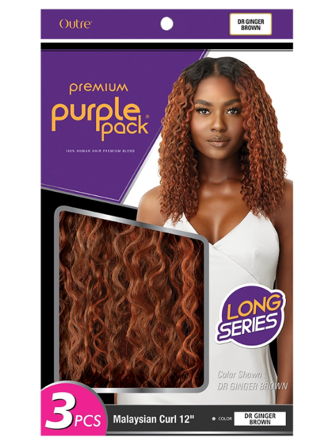 Outre Premium Purple Pack Long Series Weave - MALAYSIAN CURL 12"