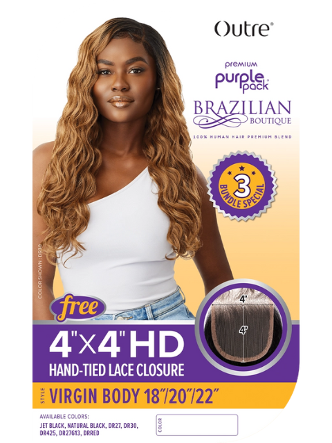 Outre Premium Purple Pack Brazilian Boutique Weave VIRGIN BODY