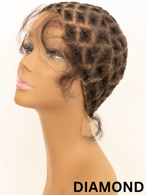 Janet Collection Melt 100% Human Baby Hair with Nuskin Air Lace Crochet Wig Cap