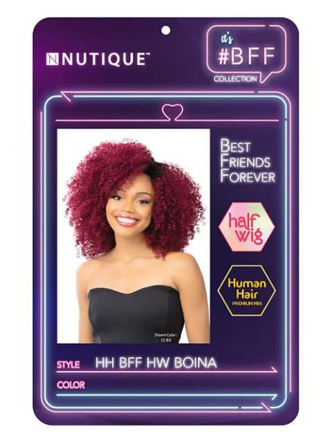 Nutique BFF Collection 100% Human Hair Mix Half Wig - HW BOINA