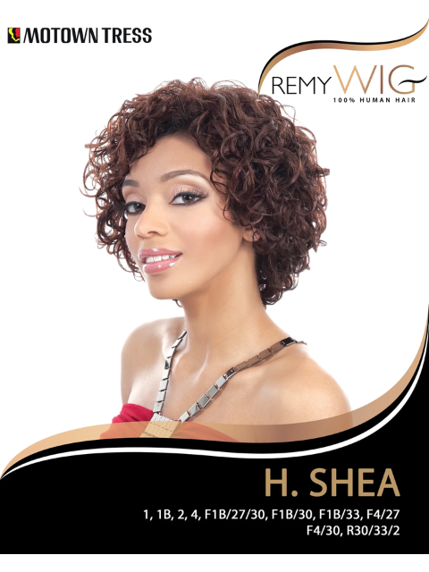 Motown Tress 100% Human Hair Remy Full Wig - H.SHEA