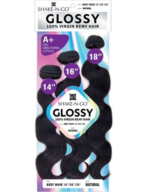 Shake N Go Glossy 100% Virgin Remy Hair BODY WAVE 3pcs