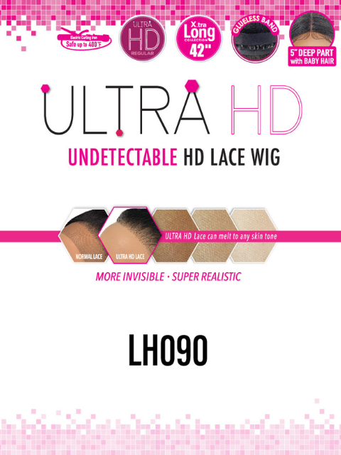 Harlem 125 X.tra Long Collection Ultra HD Glueless Lace Wig - LH090
