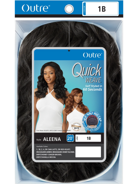 Outre Premium Synthetic Quick Weave Half Wig - ALEENA