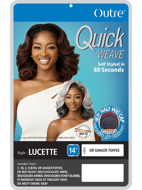 Outre Premium Synthetic Quick Weave Half Wig - LUCETTE