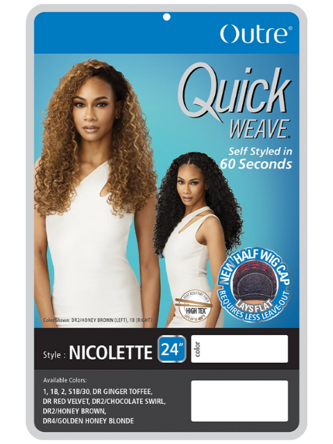 Outre Premium Synthetic Quick Weave Half Wig - NICOLETTE