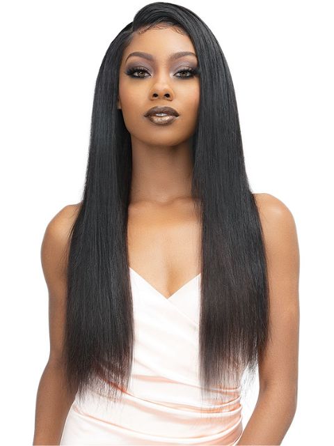 Janet Collection Melt 100% Virgin Human Hair BRAZILIAN STRAIGHT Weave 3pcs + 13x5 HD Frontal -BS3PM135