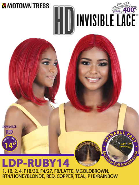 Motown Tress Premium Synthetic HD Invisible Lace Wig - LDP-RUBY14