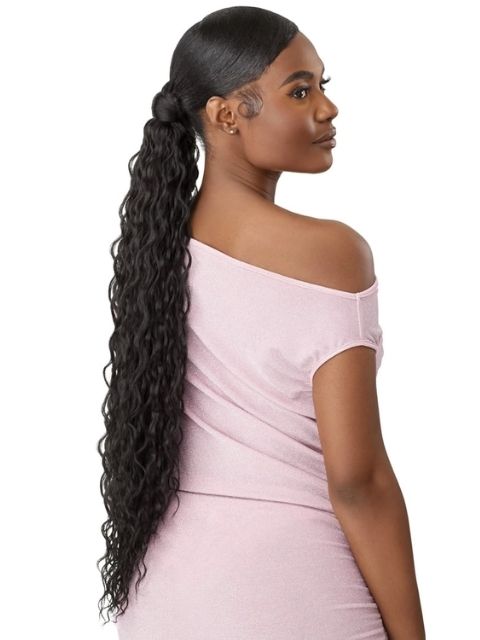 Outre Pretty Quick Wrap Pony Ponytail - WATER WAVE 28"