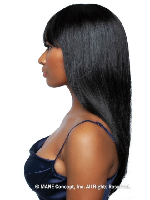 Mane Concept Trill 11A 100% Unprocessed Human Hair Full Wig - TRM117 STRAIGHT FULL BANG 22"