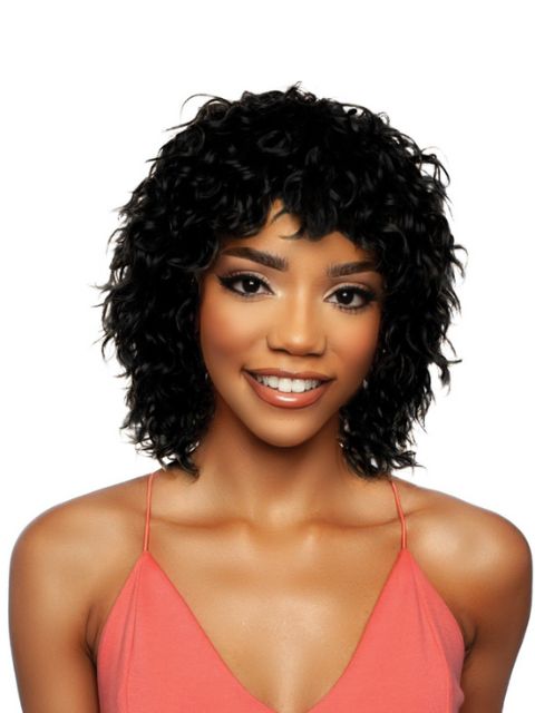 Mane Concept Trill 100% Unprocessed Human Hair Full Wig - TR1189 LAYERED PERM CURL 12"