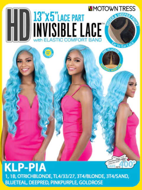 Motown Tress Premium Synthetic HD Invisible 13x5 Curve Part Lace Front Wig - KLP.PIA