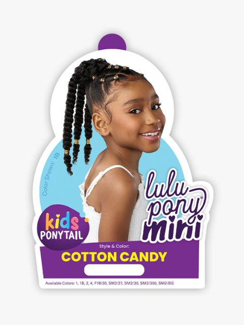 Sensationnel LuluPony Mini Kids Ponytail - COTTON CANDY