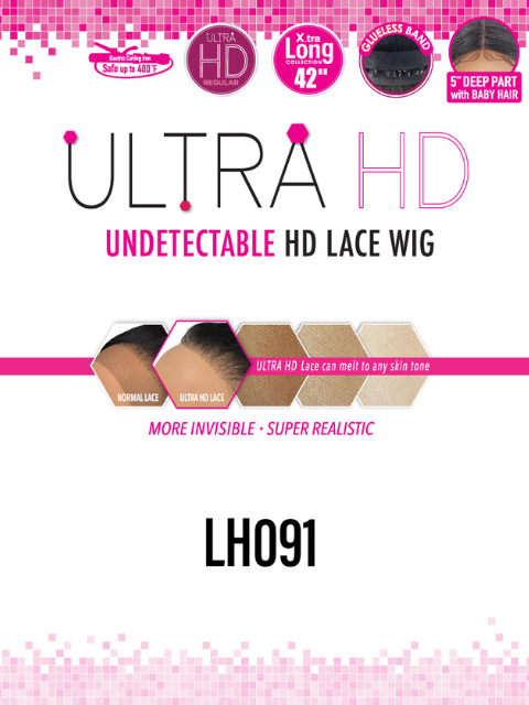 Harlem 125 X.tra Long Collection Ultra HD Glueless Lace Wig - LH091