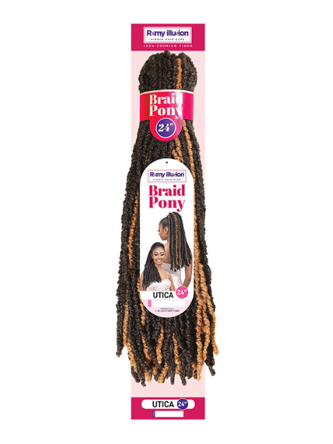 Janet Collection Remy Illusion Braid Ponytail - UTICA