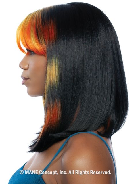 Mane Concept Red Carpet 4" Deep Part HD Lace Front Wig - RCHD285 BLUNT CUT WITH SIDE BANG