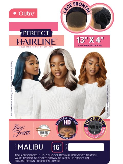 Outre Perfect Hairline Fully Hand-Tied 13X4 Glueless HD Lace Front Wig  - MALIBU