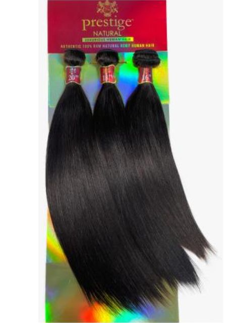 Janet Collection Raw Natural Remy Human Hair Weave 16A Prestige NATURAL REMY YAKY 3Pcs