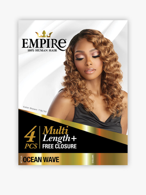 Sensationnel Empire Collection 100% Human Hair MULTI OCEAN WAVE Weave 4pc *SALE