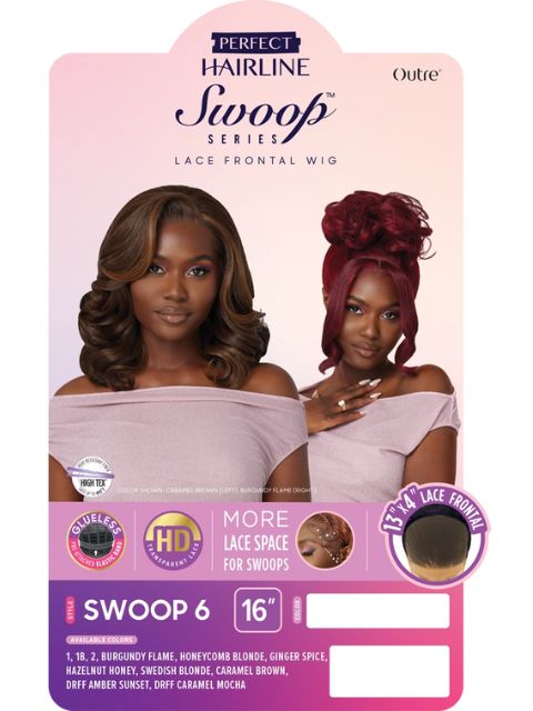 Outre Perfect Hairline Swoop Series HD Transparent Lace Front Wig - SWOOP6