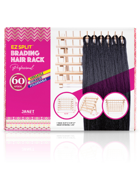 Janet Collection Ez Split Braiding Hair Rack