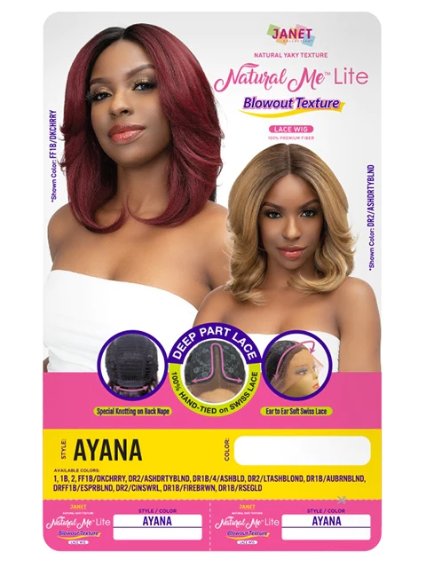 Janet Collection Synthetic Natural Me Lite Deep Part HD Lace Wig - AYANA *FINAL SALE