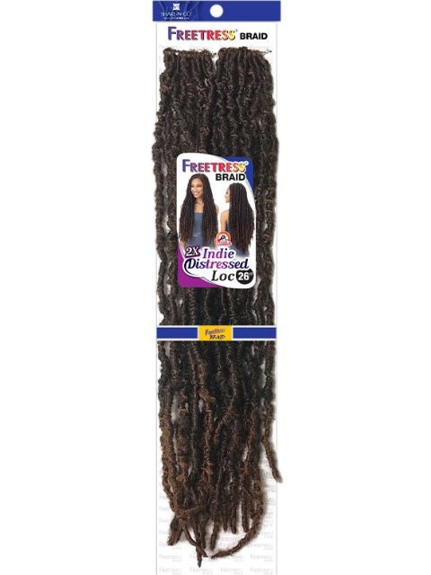 [MULTI PACK DEAL] Shake N Go FreeTress 2X INDIE DISTRESSED LOC 26" Braid - 10PCS