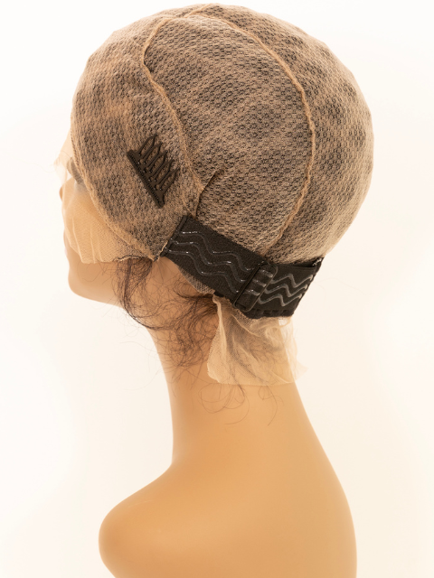 Janet Collection Melt 100% Human Baby Hair with Nuskin Air Lace Crochet Wig Cap