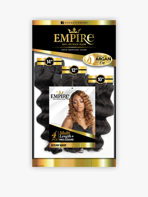 Sensationnel Empire Collection 100% Human Hair MULTI OCEAN WAVE Weave 4pc *SALE