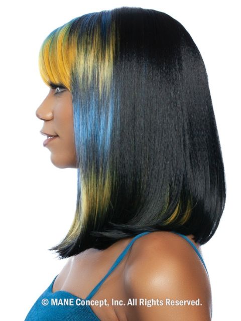 Mane Concept Red Carpet 4" Deep Part HD Lace Front Wig - RCHD285 BLUNT CUT WITH SIDE BANG