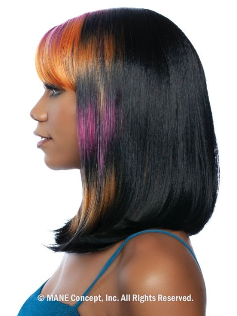 Mane Concept Red Carpet 4" Deep Part HD Lace Front Wig - RCHD285 BLUNT CUT WITH SIDE BANG