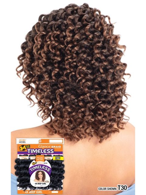 [MULTI PACK DEAL] Model Model Glance Timeless 4X DEEP CURL TIMELESS  BRAID - 10pack"