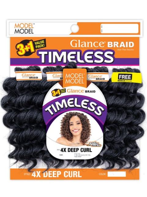 [MULTI PACK DEAL] Model Model Glance Timeless 4X DEEP CURL TIMELESS  BRAID - 10pack"