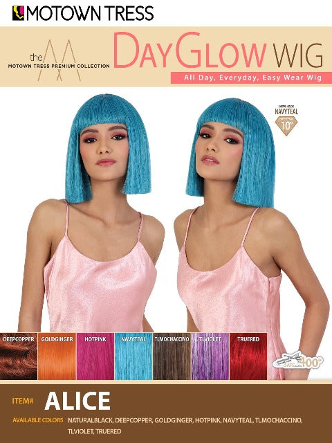 Motown Tress Premium Collection Day Glow Wig - ALICE