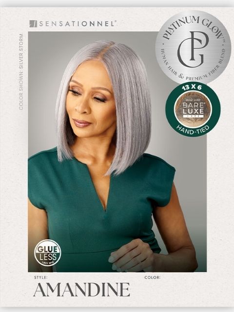Sensationnel BareLuxe BARE LACE PLATINUM GLOW_AMANDINE Glueless Lace Wig