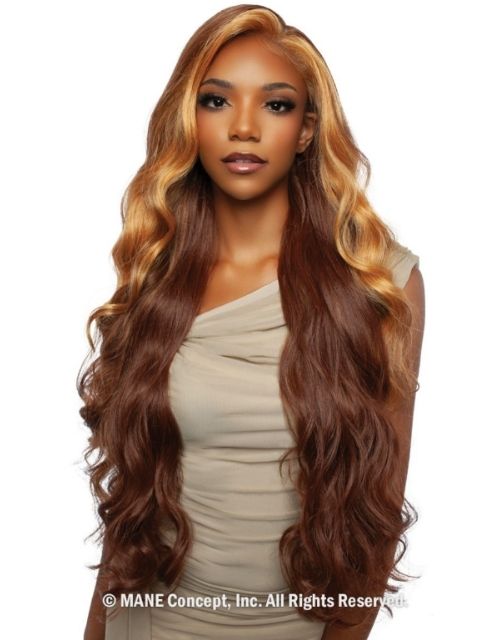 Mane Concept Brown Sugar Skin Bond Lace Pre-Cut Glueless Wig- 9x6 PRE-CUT 02- BSSB202"