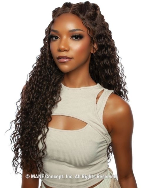 Mane Concept Brown Sugar Skin Bond Lace Pre-Cut Glueless Wig- 9x6 PRE-CUT 04- BSSB204"