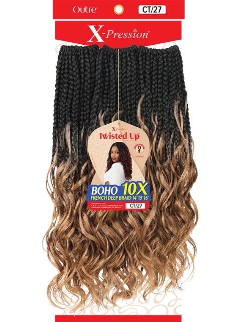 [MULTI PACK DEAL] Outre X-Pression Twisted Up Crochet Braid BOHO FRENC ...