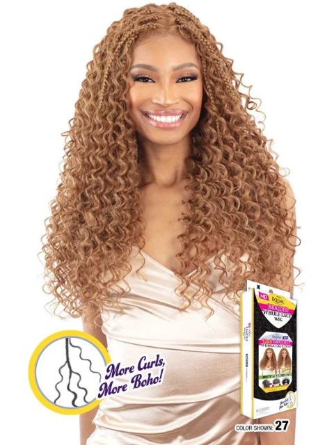 Shake N Go FreeTress Equal HD13x5 Braided Whole Lace Wig- MISTY BOHO BOX 24"