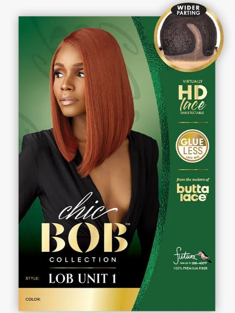 Sensationnel Chic Bob Collection Glueless Lace Wig- LOB UNIT 1