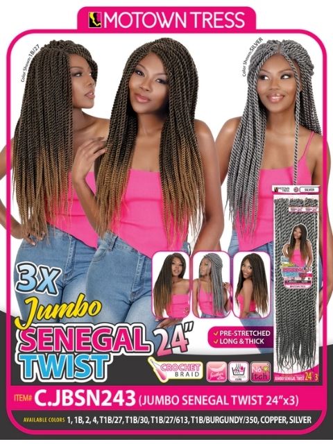 Motown Tress 3X JUMBO SENEGAL TWIST 24