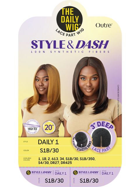 Outre Premium Daily Style and Dash Lace Part Wig - DAILY1