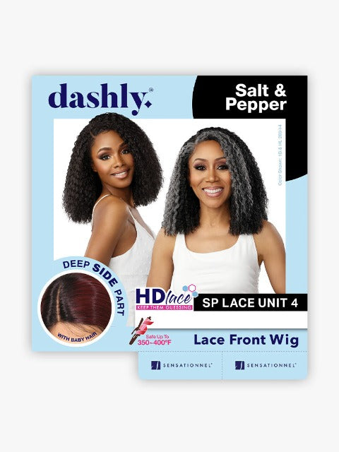 Sensationnel Dashly Deep Center Part Salt & Pepper Lace Front Wig - SP UNIT 4