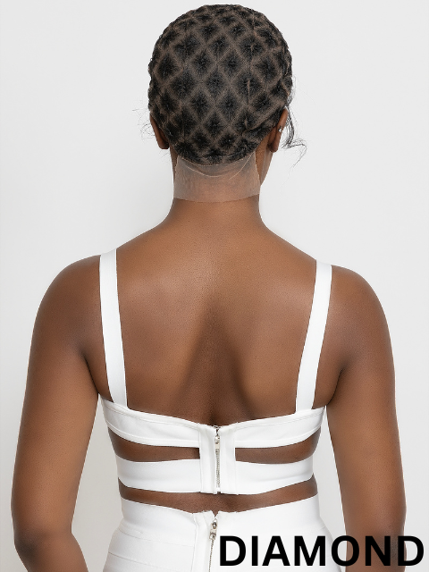 Janet Collection Melt 100% Human Baby Hair with Nuskin Air Lace Crochet Wig Cap