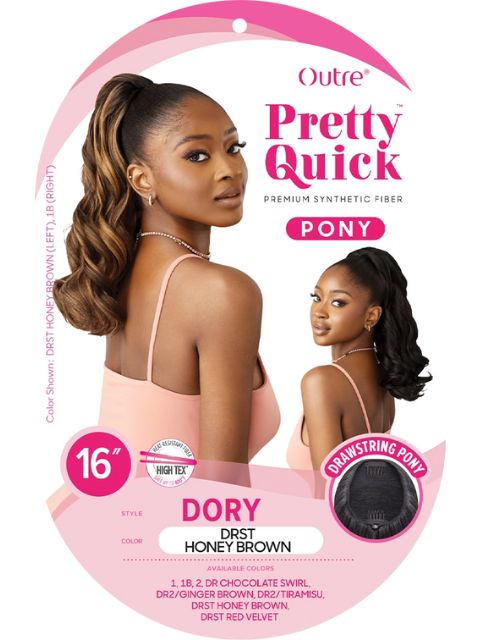 Outre Pretty Quick-Pony Drawstring Ponytail -DORY