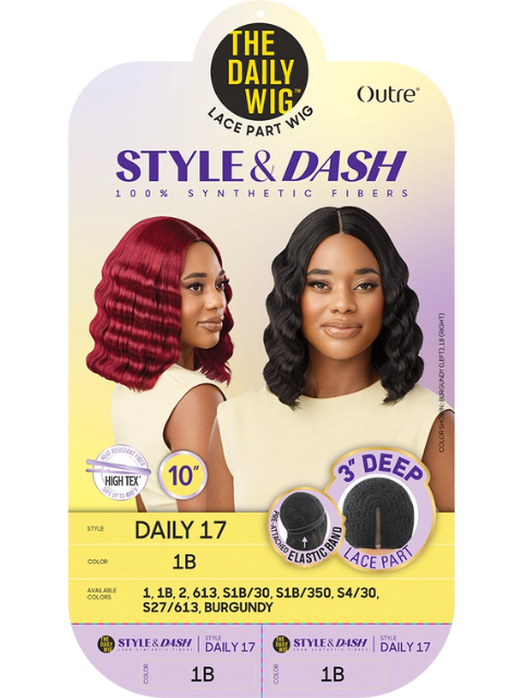 Outre Premium Daily Style and Dash Lace Part Wig - DAILY17