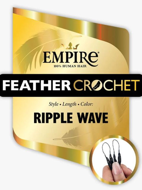 Sensationnel Empire Feather 100 Human Hair Crochet BraidRIPPLE WAVE