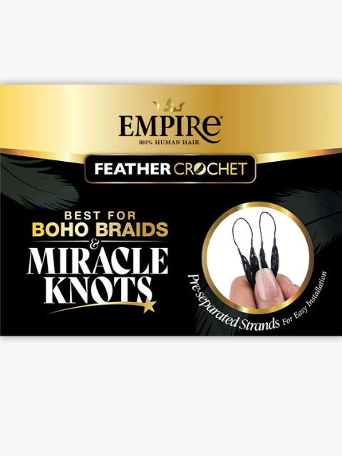 Sensationnel Empire Feather 100 Human Hair Crochet BraidRIPPLE WAVE
